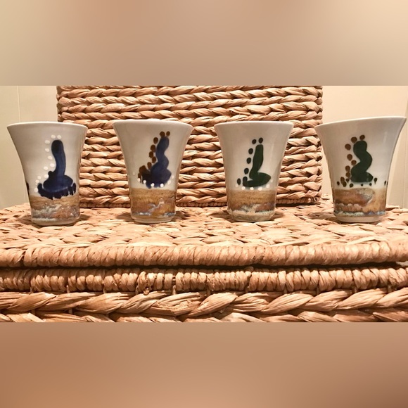 4 One-of-a-Kind, Pottery Cups Handmade by Artist Scottie Weist of Elkins, WV - Picture 9 of 10
